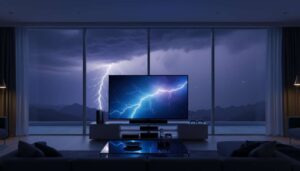 Onweer op komst: zo bescherm je je tv en andere apparaten tegen overspanning