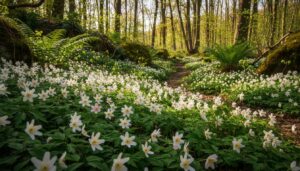 De bosanemoon groeit overal uitbundig en is een echte allemansvriend