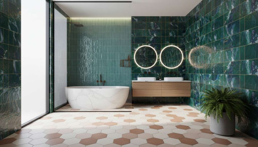 Ga je de badkamer verbouwen? 7 nieuwe tegeltrends voor 2026